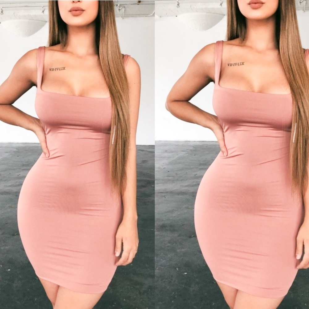 OOtd fash Square neck Dress